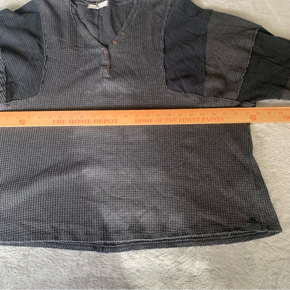 Free People Callisto Henley We The Free Oversized Sz Sm Bohemian Streetwear - Picture 6 of 9